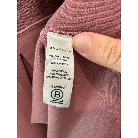 DOWNEAST | Rose Mauve Boho Open Front Cardigan Sweater Jacket | Medium - Picture 7 of 8